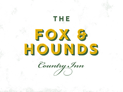 Fox & Hounds Pub Logo country inn logo pub type