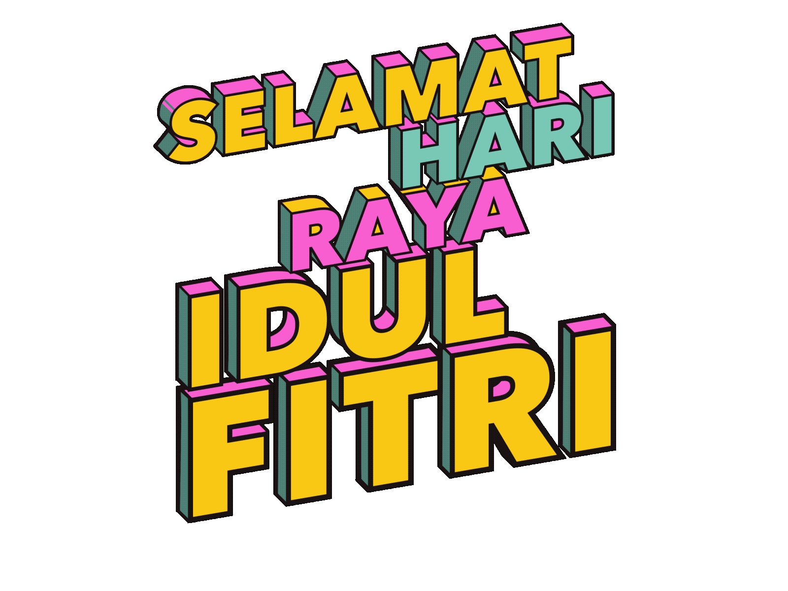 instagram gif for eid (2) animation branding design eid graphic design hari raya icon idul fitri illustration lebaran motion graphics ramadhan typography vector