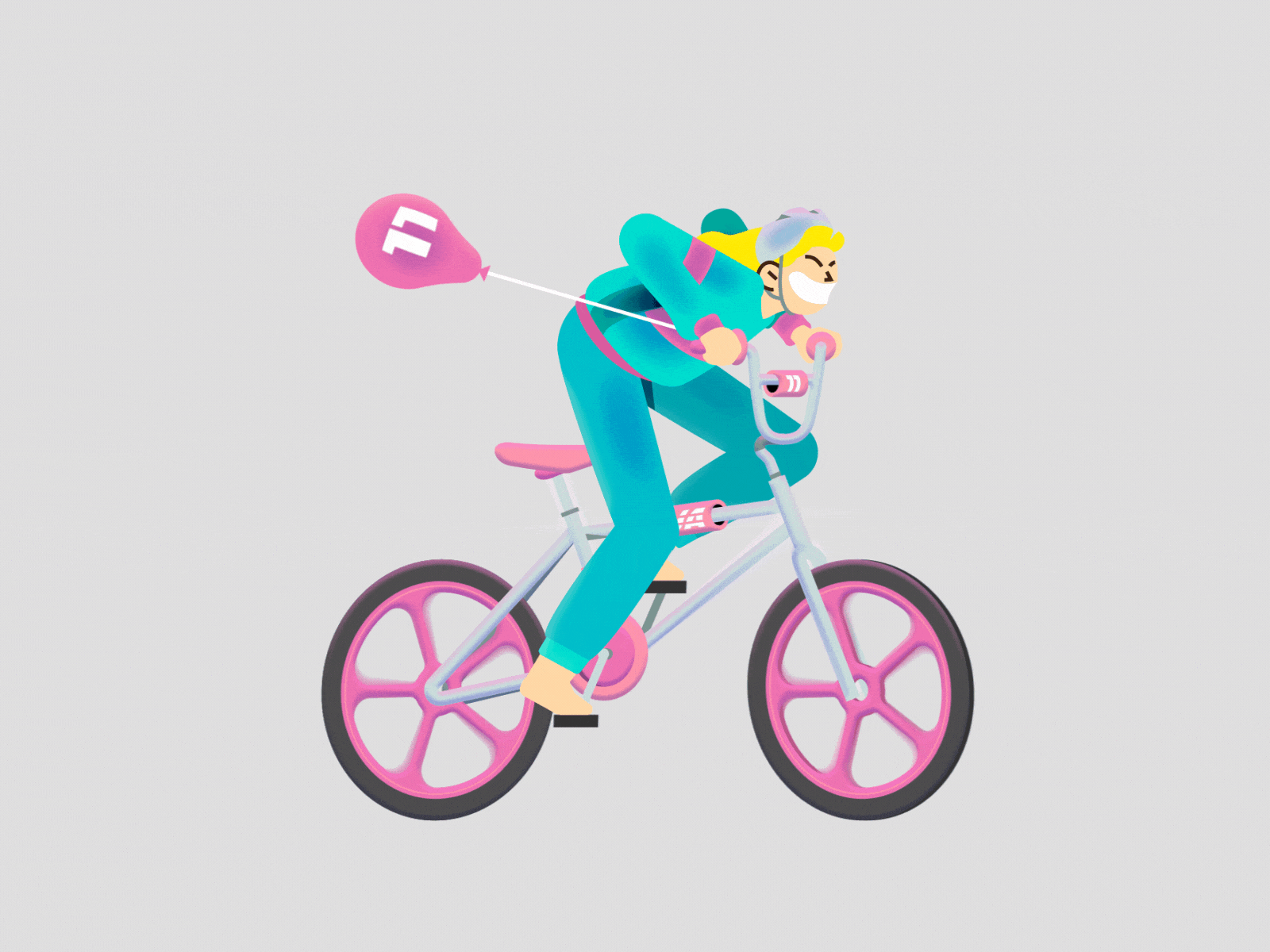 bmx animation 2d animation 80s after effects animation bike bmx character characterrig duik fake 3d illustrator