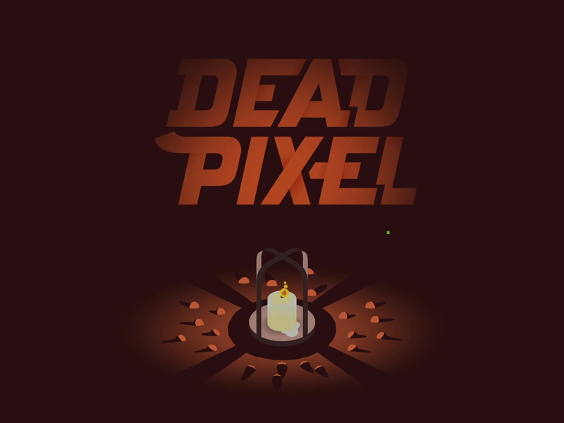 Dead Pixel after effects animation dead pixel halloween isometric typography