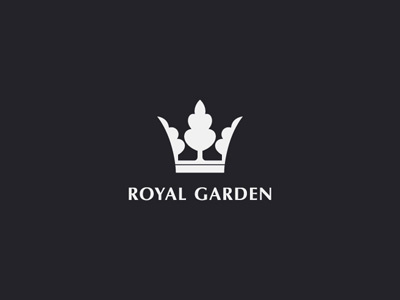 Royal Garden Logo brand branding king kulinsky logo luxury