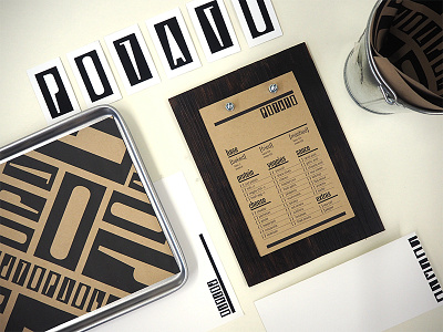 POTATO: Restaurant Identity branding menu pattern restaurant