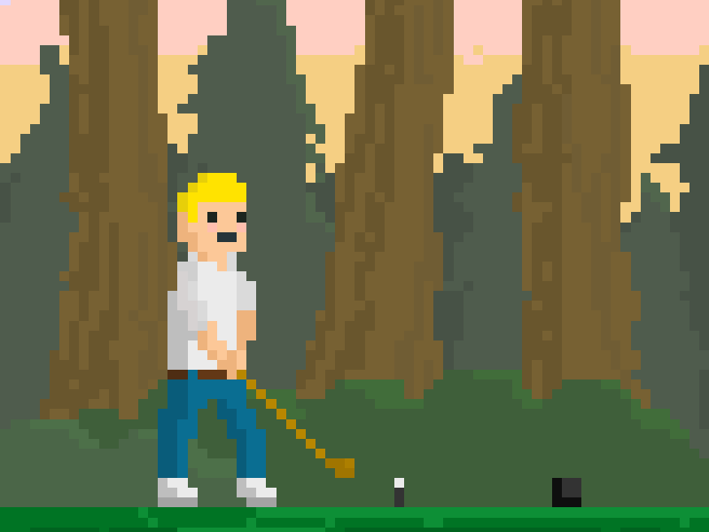 Oh Happy animation golf pixelart