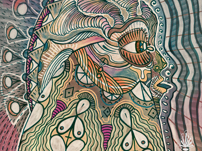 Dribbble #1 clip studio paint illustration psychedelic trippy visionaryplayground