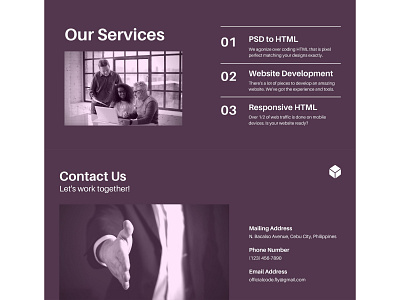 Sardido - Exercise 6 (Product/Services and Contact Us) webdesign website website builder website concept website design websites