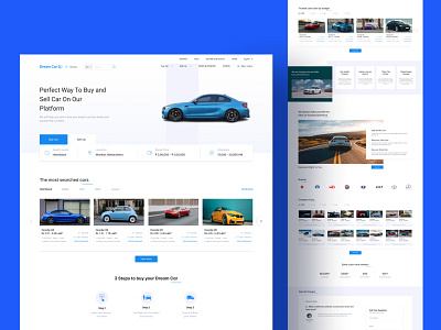 Dream Car | Automotive Web Design automotive branding buy car cardesign design designer e commerces website home page interface landing page sell ui ui design user ux web web design webdesign website