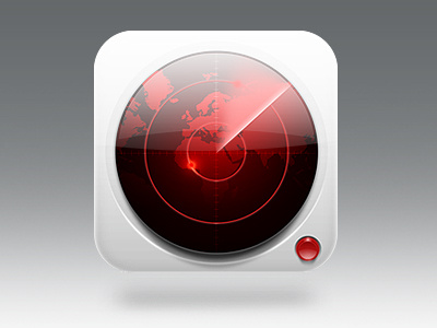 Radar icon icon ios radar red