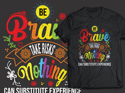 Typography Colorful T-shirt Design