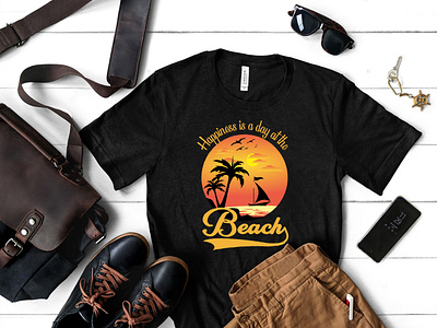 Beach  T-shirt Design
