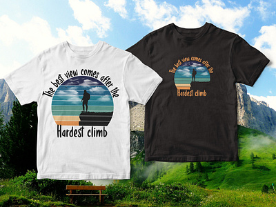 Hiking T shirt Design