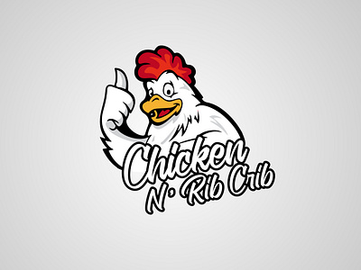 Chicken Rib Crib Logo branding business logo company logo design graphic design illu illustration illustrator logo minimal restaurant logo vector