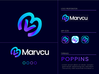 Marvcu Business Logo Branding 3d app appicon brand branding business logo creative design graphic design identity illustrator lettering logo logomark logos minimal minimalist modern visualidentiy visualization