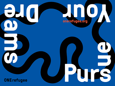 One Refugee Handout Cover branding graphic design typography