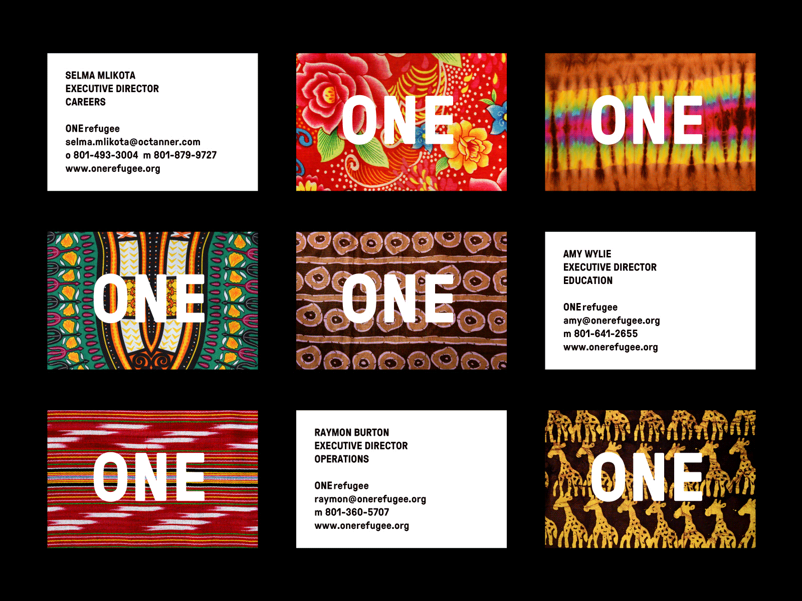 One Refugee Business Card