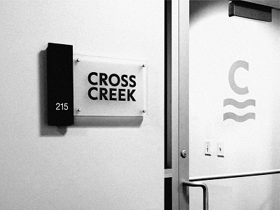 Cross Creek Entrance branding enviroment graphic design identity logo mark