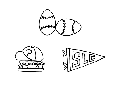 The Park Café Drawings branding graphic design iconography illustration restaurant