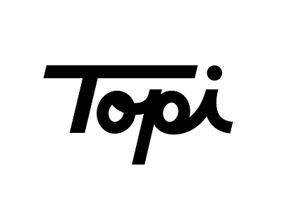 Topi graphic design lettering logotype typography wordmark