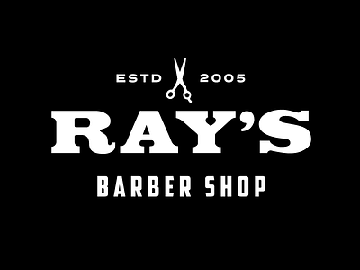 Ray's Barber Shop Wordmark graphic design logotype typography wordmark