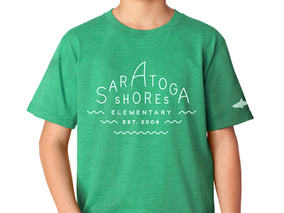 Saratoga Shores T-Shirt graphic design lettering t shirt typography