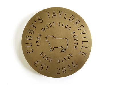 Cubby's Taylorsville Floor Medallion branding environmental graphic design typography