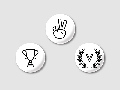 Victories Buttons button event graphic design iconography illustration