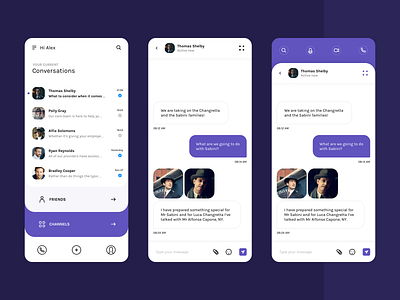 ChatIQ | Slack meet Whatsapp chat app design mobile slack ui ux whatsapp