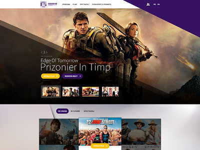 Cinema Website - WIP cinema imdb interface minimal movie ui ux website