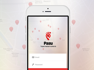 Pasu job app app hr interface job login logo material design mobile recruitment ui ux