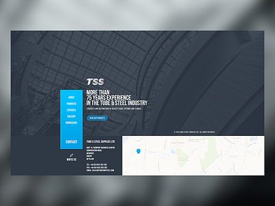 Tube & Steel website company interface minimal steel tube ui ux website