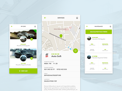 Just for drivers car design driver interface ios minimal service ui ux