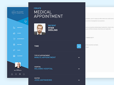 Medical Appointment | CareBrother UI dashboard doctor health interface medical minimal patient ui ux webdesign