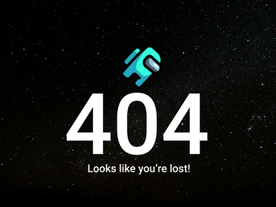 404 Error page