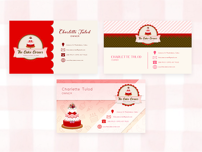 Business Card business card design businesscard cake cake shop inspiration photoshop