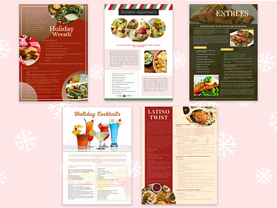 Recipe Poster appetizer beginner canva christmas cocktails design entree holiday latinotwist menu poster poster design recipe wreath