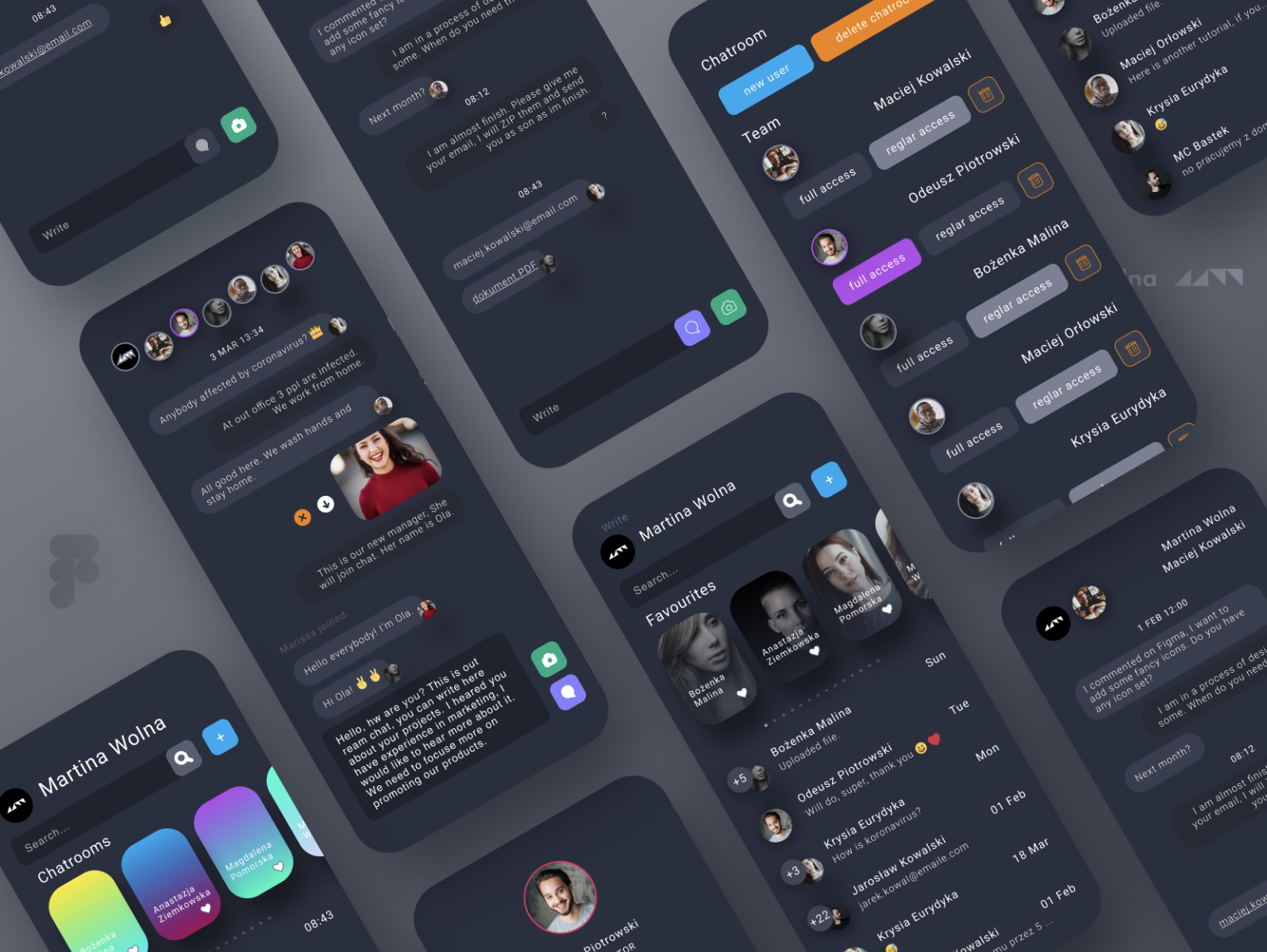 Chat App UI by Rajat Sikder on Dribbble