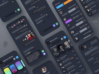 Chat App UI app app design branding clean design illustration logo minimal mobile simple ui ux