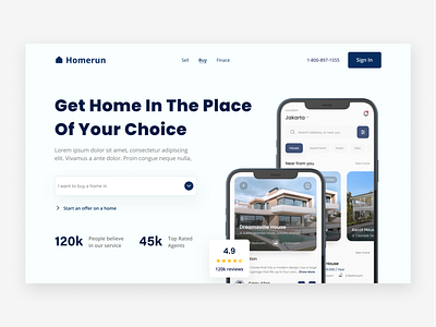 HomeRun Website UI