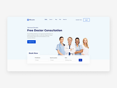 Doctor Web App clean consult doctor minimal simple trendy ui ux webapp