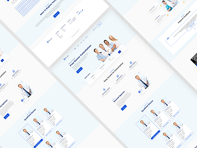 Doctor Web App UI clean consult doctor minimal simple trending 2021 ui web app