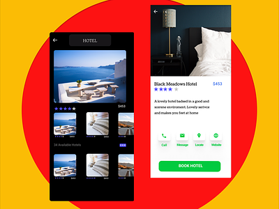 Hello Everyone 🖐️ Hotel app design...#day21