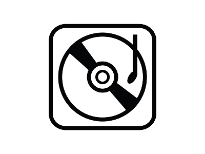 Icon for music blog graphic design icon iconography music