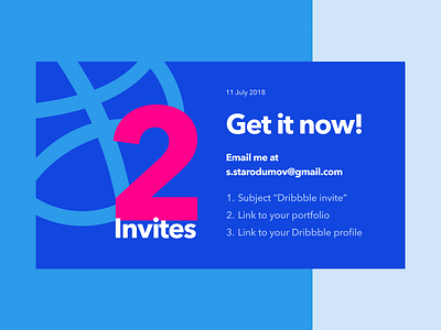 2 Dribbble Invites