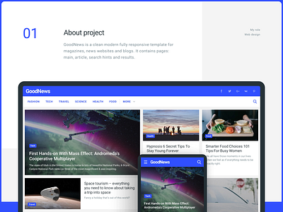 GoodNews - Responsive Template for News Websites