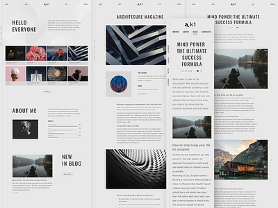 a.k1 portfolio & blog HTML5 template agency blog clean designer portfolio modern template