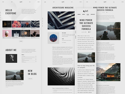 a.k1 portfolio & blog HTML5 template