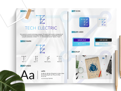 Tech Electric advance app brand logo branding design ecectric graphic design icon illustration logo logos luxury modern tech technology ui