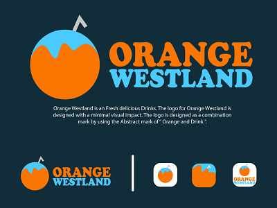 Orange Westland app best logo brand logo branding delicious design drink logo graphic design icon illustration logo logos luxury minimal minimal logo modern logo ui