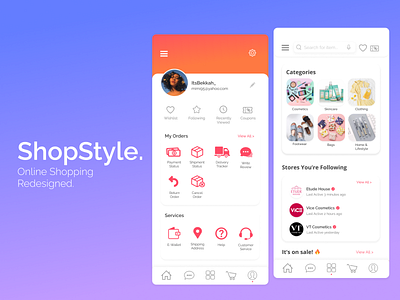 ShopStyle App UI