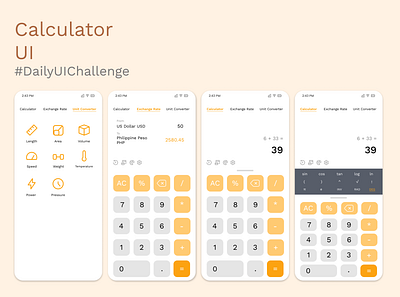 Daily UI Day 4: Calculator UI calculator daily ui challenge ui ux