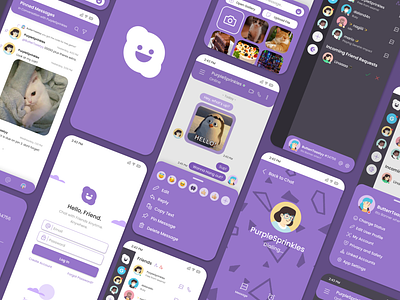 Rapid Messaging App UI Redesign app design graphic design messaging portfolio redesign ui ui design ux